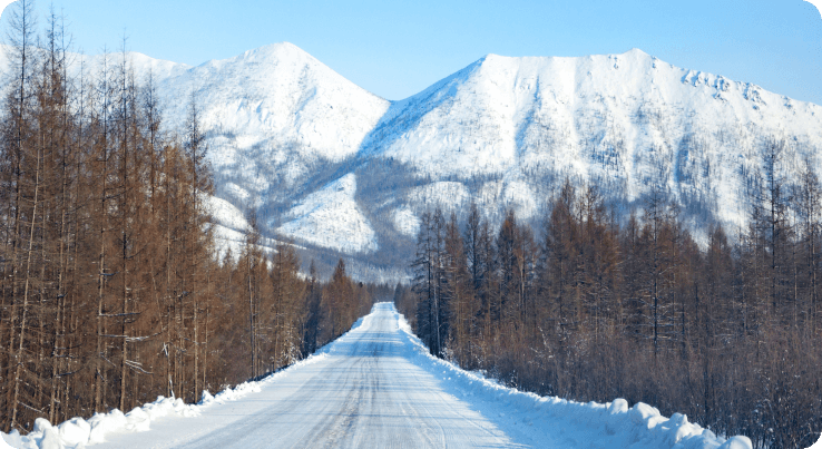 snow mountains